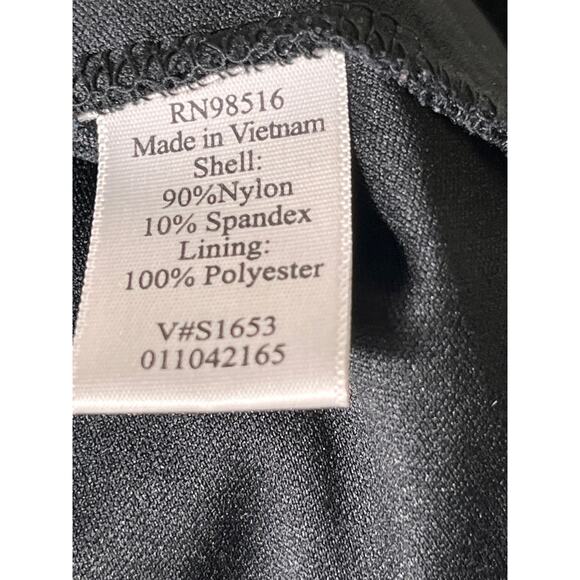 Black‎ Lace Cami Tank Top Women’s Size XL Lined Adjustable Spaghetti Straps - Picture 9 of 9